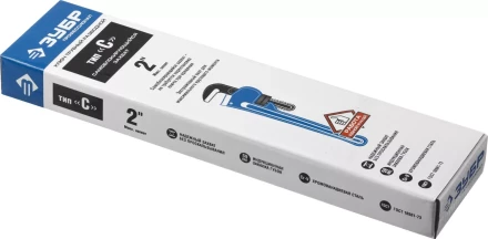 Ключ трубный разводной ЗУБР &quot;ПРОФЕССИОНАЛ&quot;, Сr-V, 350мм / 2&quot; 27339-2_z01 купить в Урае