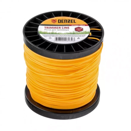 Леска для триммера  звезда 2,0 мм 190 м на Din катушке Россия Denzel 96130 купить в Урае