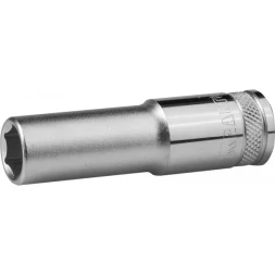 Торцовая головка KRAFTOOL "INDUSTRIE QUALITAT", удлиненная, Cr-V, FLANK, хромосатинированная, 1/2", 12 мм 27807-12_z01