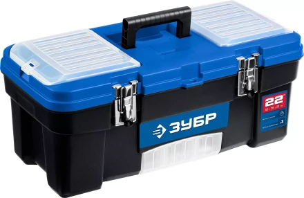 ЗУБР ДЕСНА-22, 557 x 284 x 236 мм, (22), Пластиковый ящик для инструментов (38181-22) купить в Урае