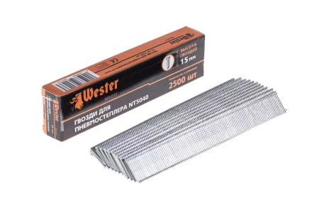 Гвозди для степлера WESTER 826-013 1 х 1.25 х 15 мм 2500 шт. купить в Урае