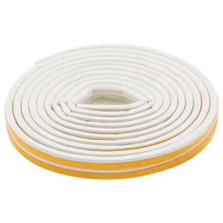 Уплотнитель резиновый, 6 м, профиль &quot;P&quot;, белый Сибртех 88913 купить в Урае