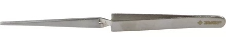 Пинцет ЗУБР д/электроники и точной механики, нерж. сталь, антимагнит, самозажим, прямой, закругл губки, 160мм 22211-5-160 купить в Урае