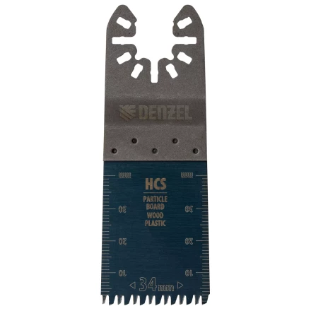 Насадка для МФИ режущая пазовая прямая, HCS, по дереву, ламинату 34 х 2.5 мм, крупный зуб Denzel 782315 купить в Урае