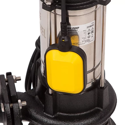 Фекальный насос Denzel FP1800-KS, 1800 Вт, напор 17 м, 26000 л/ч, нож-измельчитель купить в Урае