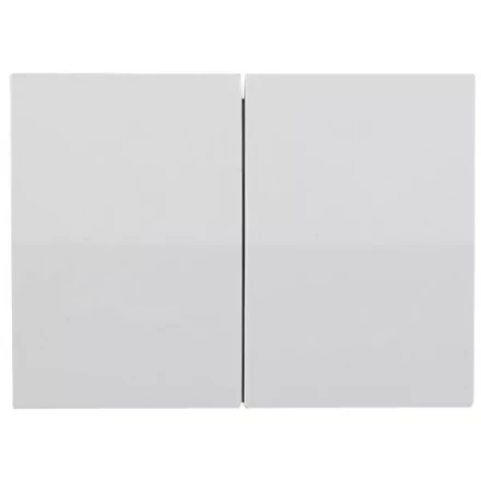 Выключатель СВЕТОЗАР &quot;ЭФФЕКТ&quot; двухклавишный, без вставки и рамки, цвет светло-серый металлик, 10A/~250B SV-54434-SM купить в Урае