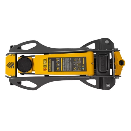 Домкрат гидравлический подкатной Denzel 51251, 3,8 т, 110-580 мм, быстрый подъем, низкий подхват, проф. купить в Урае