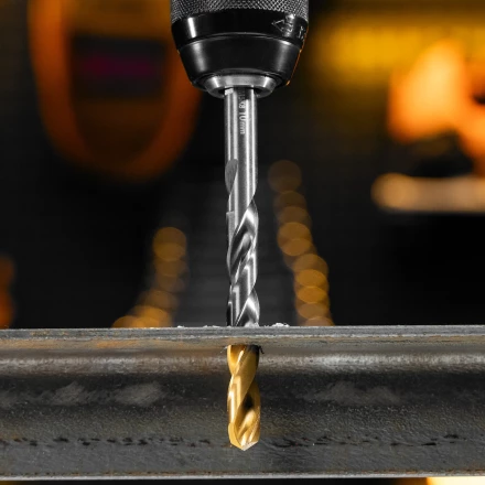 Набор сверл по металлу Denzel 723006, 1,5-6,5мм, Р6М5К8-TiN, Golden Tip, 13 шт купить в Урае