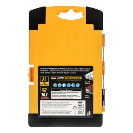 Набор сверл по металлу Denzel 723006, 1,5-6,5мм, Р6М5К8-TiN, Golden Tip, 13 шт купить в Урае