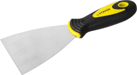Шпатель STAYER &quot;MASTER&quot; нержавеющее профилированное полотно, 2к ручка, 100мм 10041-10 купить в Урае
