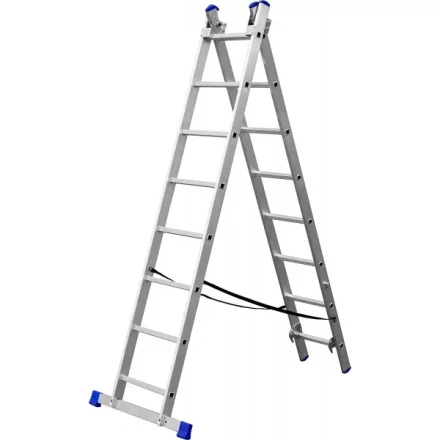 Лестница ЗУБР универсальная, двухсекционная со стабилизатором, 8 ступеней 38821-08 купить в Урае
