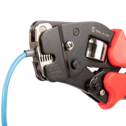 Пресс-клещи КВТ ПКВк-6т для опрессовки втулочных наконечников до 6 мм (102038) купить в Урае