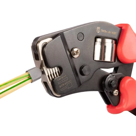 Пресс-клещи КВТ ПКВк-6т для опрессовки втулочных наконечников до 6 мм (102038) купить в Урае
