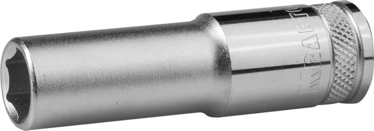 Торцовая головка KRAFTOOL "INDUSTRIE QUALITAT", удлиненная, Cr-V, FLANK, хромосатинированная, 1/2", 14 мм 27807-14_z01 купить в Урае