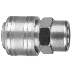 Переходник KRAFTOOL "EXPERT QUALITAT" для пневмоинструмента, резьба 1/4" "мама"- быстросъемное соединение "мама" 6593