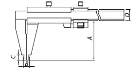 Штангенциркуль ШЦ 3-400 (0.05) класс Премиум губки 90мм купить в Урае