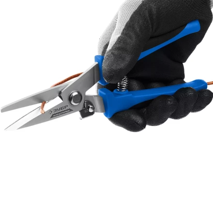 ЗУБР МУЛЬТИРЕЗ, 200 мм, универсальные технические ножницы, Профессионал (23215) купить в Урае