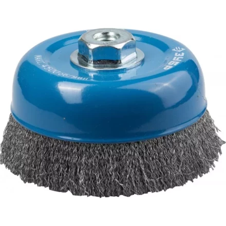 ЗУБР &quot;ПРОФЕССИОНАЛ&quot;. Щетка чашечная для УШМ, витая стальная проволока 0,3мм, 150ммхМ14 35261-150_z02 купить в Урае