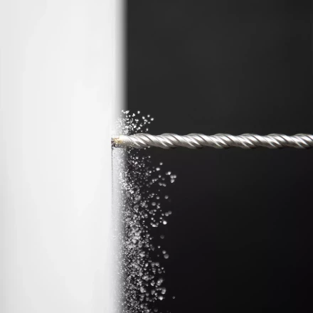 Бур по бетону Denzel, 10 x 260 мм, двойная спираль, три пылеотводящие кромки, 705018 купить в Урае