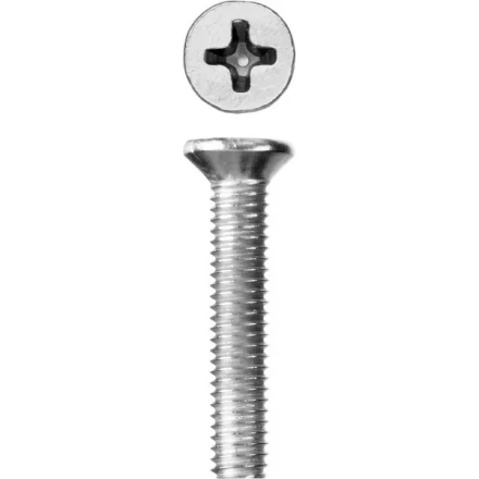 Винт ЗУБР &quot;МАСТЕР&quot; DIN 965, класс прочности 4.8, оцинкованный, M3x16мм, 5кг 303110-03-016 купить в Урае
