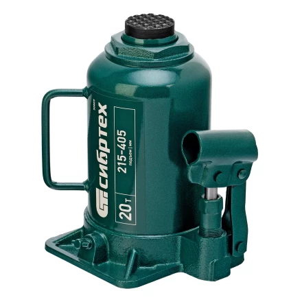 Домкрат гидравлический бутылочный Сибртех 50809, 20 т, 215-405 мм купить в Урае