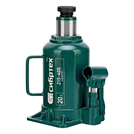 Домкрат гидравлический бутылочный Сибртех 50809, 20 т, 215-405 мм купить в Урае