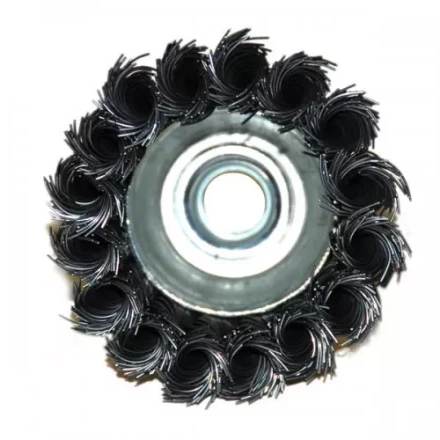 Щетка для УШМ М14/65 мм чашечная сталь витая Энкор 51536 купить в Урае