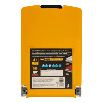 Набор сверл по металлу Denzel 723008, 1-10 мм, Р6М5К8-TiN, Golden Tip, 19 шт купить в Урае