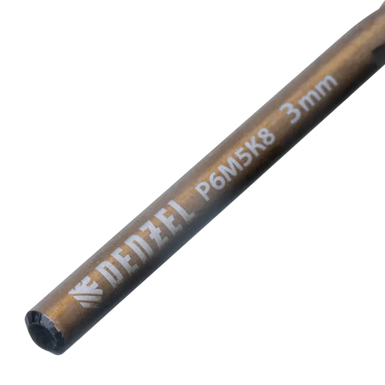 Набор сверл по металлу Denzel 723008, 1-10 мм, Р6М5К8-TiN, Golden Tip, 19 шт купить в Урае