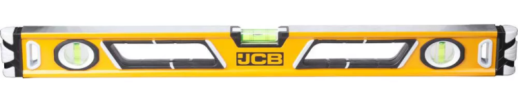 Уровень JCB коробчатый, магнитный, 2 фрезерованные базовые поверхности, 3 ампулы, крашенный, с ручками, 0,5мм/м, 60см JBL003 купить в Урае