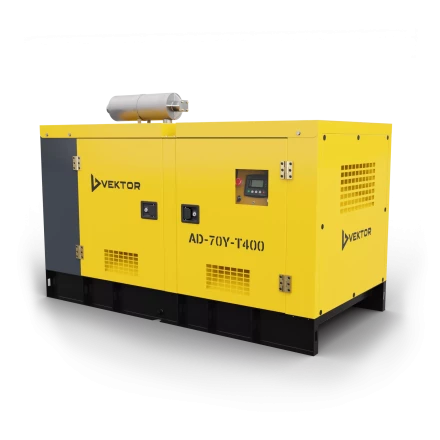 Дизельный генератор Vektor AD-70Y-T400 в шумозащитном кожухе с АВР купить в Урае