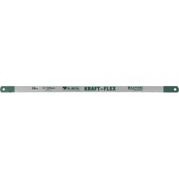 Полотно KRAFTOOL "KRAFT-FLEX" по металлу, Bi-Metal, 18TPI, 300 мм, 2 шт 15942-18-S2 купить в Урае