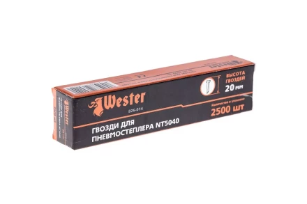 Гвозди для степлера WESTER 826-014 1 х 1.25 х 20 мм 2500 шт. купить в Урае