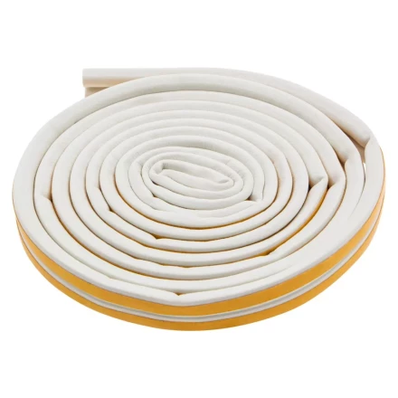 Уплотнитель резиновый, 6 м, профиль &quot;D&quot;, белый Сибртех 88915 купить в Урае