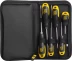 Набор JCB: Отвертки, хромомолибденовая сталь S2, двухкомпонентные рукоятки, магнитный наконечник, 7 предм, чехол JSD019 купить в Урае