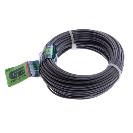 Леска для триммера круглая, армированная алюминием, 2.0 мм х 15 м, Россия Сибртех 961925 купить в Урае