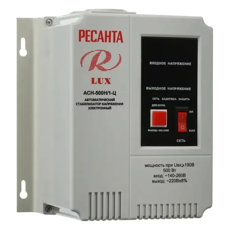 Стабилизатор напряжения Ресанта АСН-500Н/1-Ц LUX 63/6/39 купить в Урае