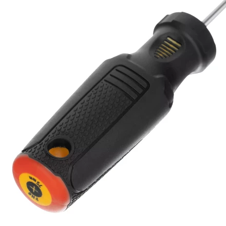 Отвертка PH0х75 мм, CrV, трехкомпонентная рукоятка Denzel 12171 купить в Урае