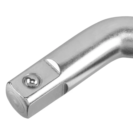 Вороток Г-образный, 250*50 мм, квадрат 1/2&quot;, CrV, матовый хром Denzel 14063 купить в Урае