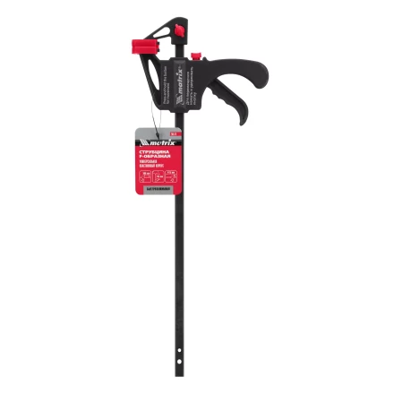 Струбцина универсальная, быстрозажимная, F-образная Matrix, 300 х 415 х 45 мм, пластиковый корпус, 20573 купить в Урае