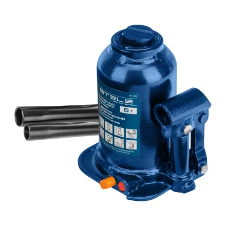 Домкрат гидравлический бутылочный телескопический Stels 51149, 6 т, подъем 180-410 мм 51149 купить в Урае