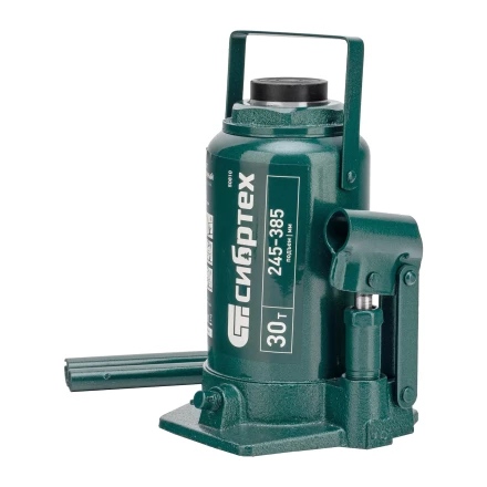 Домкрат гидравлический бутылочный Сибртех 50810, 30 т, 245-385 мм купить в Урае