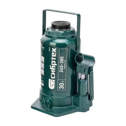 Домкрат гидравлический бутылочный Сибртех 50810, 30 т, 245-385 мм купить в Урае