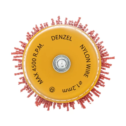 Щетка для дрели Denzel, 65 мм, Чашка, со шпилькой, нейлоновая щетина, 74435 купить в Урае