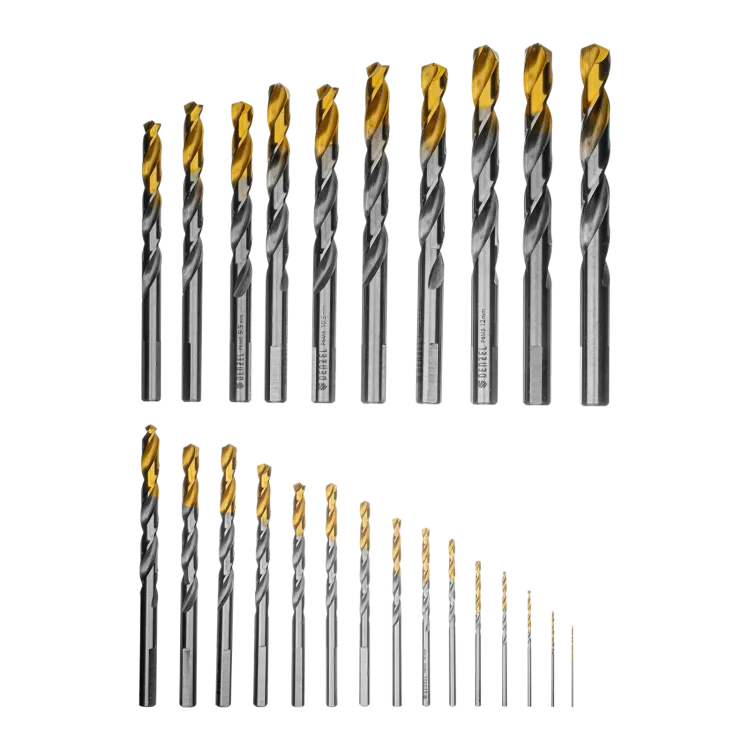 Набор сверл по металлу Denzel 723009, 1-13 мм, Р6М5-TiN, Golden Tip, 25 шт купить в Урае
