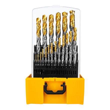 Набор сверл по металлу Denzel 723009, 1-13 мм, Р6М5-TiN, Golden Tip, 25 шт купить в Урае