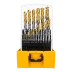 Набор сверл по металлу Denzel 723009, 1-13 мм, Р6М5-TiN, Golden Tip, 25 шт купить в Урае