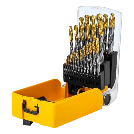 Набор сверл по металлу Denzel 723009, 1-13 мм, Р6М5-TiN, Golden Tip, 25 шт купить в Урае