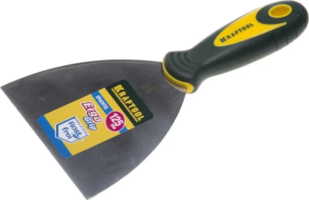 Шпательная лопатка KRAFTOOL с 2-компонент ручк, профилиров нержав полотно, 125мм 10035-125 купить в Урае
