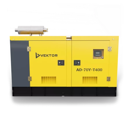 Дизельный генератор Vektor AD-70Y-T400 в шумозащитной кожухе купить в Урае